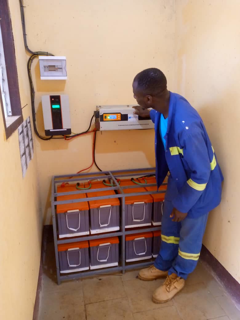 Solar power at the CSI of Kong, Ngambé-Tikar: site photo 3