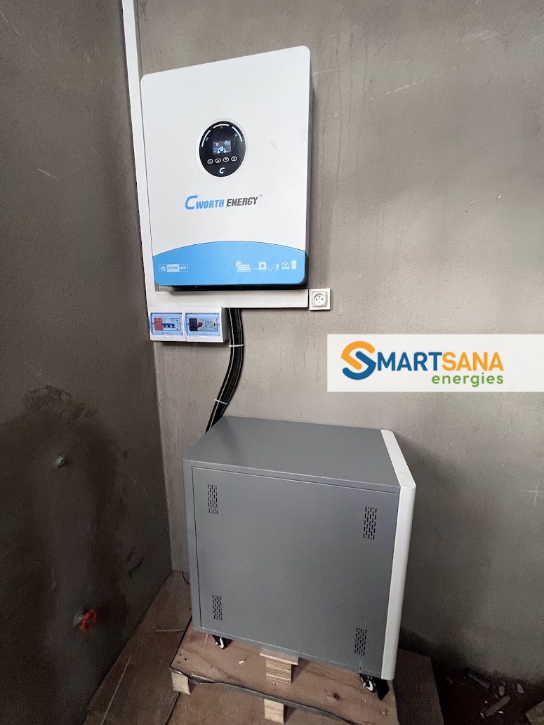 CWORTH Energy inverter and battery