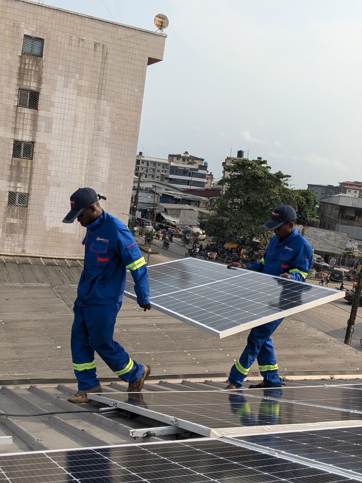 3-phase 30 kVA hybrid solar system for STIHL Central Africa: site photo 5