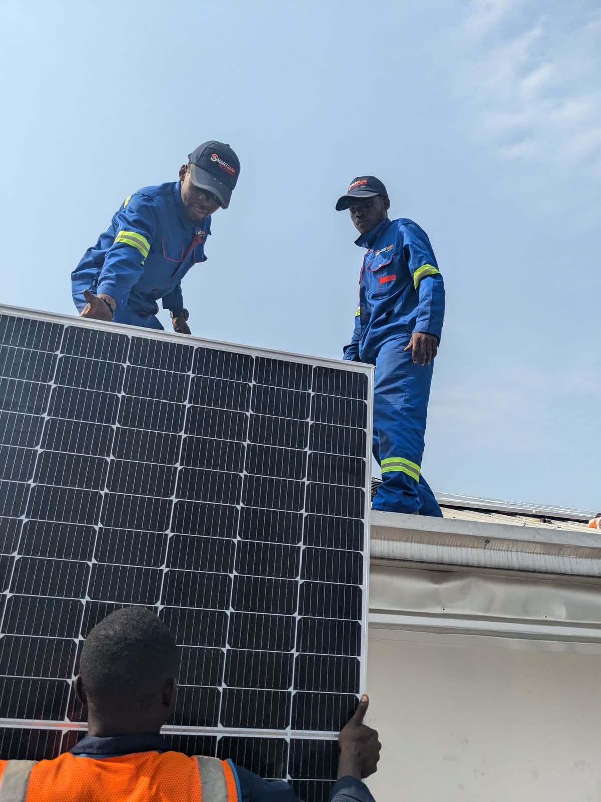 3-phase 30 kVA hybrid solar system for STIHL Central Africa: site photo 6