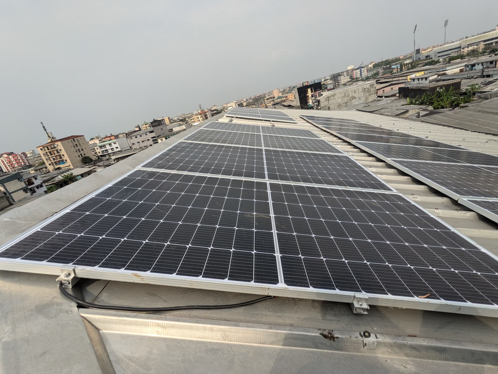 3-phase 30 kVA hybrid solar system for STIHL Central Africa: site photo 12